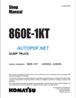 Komatsu 860E-1KT (3001-3035 7101 and up) Shop Manual