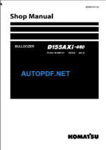 D155AXi-8EO (100358 and up) Shop Manual