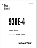 Komatsu 930E-4 (A31035 - A31163) Shop Manual