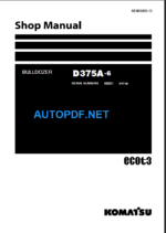 D375A-6 (60001 and up) Shop Manual