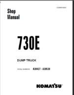 Komatsu 730E (A30427 - A30538) Shop Manual