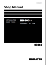 Komatsu HM400-2 (SERIAL NUMBERS 2001 and up) (SEN00239-10) Shop Manual