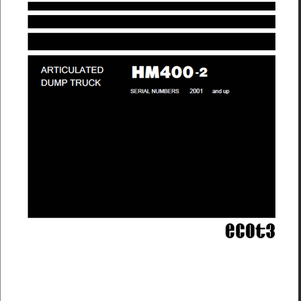 Komatsu HM400-2 (SERIAL NUMBERS 2001 and up) (SEN00239-10) Shop Manual