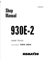 Komatsu 930E-2 (A30246 - A30254) Shop Manual