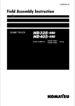 Komatsu HD325-8E0 HD405-8E0 Field Assembly Instruction