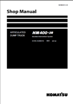 HM400-3R (8001 and up) (SEN06833-04) Shop Manual