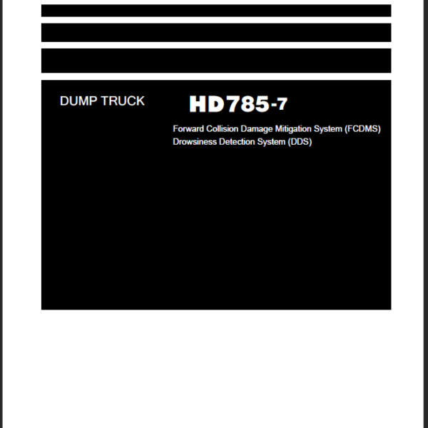 HD785-7 (FCDMS) (DDS) Shop Manual
