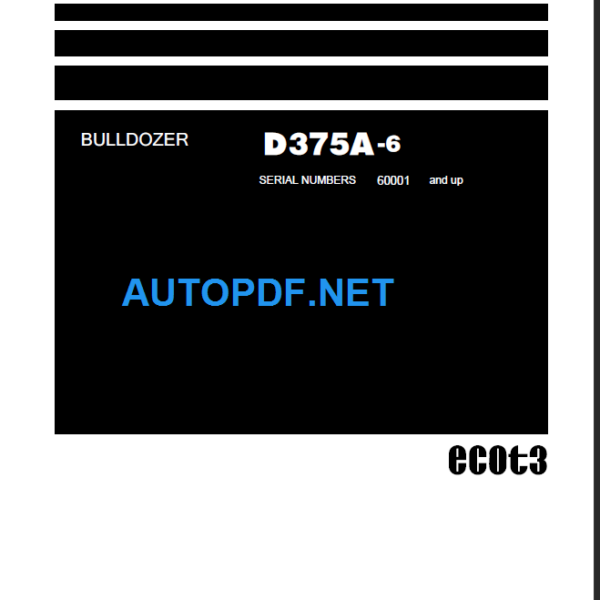 D375A-6 (60001 and up) Shop Manual