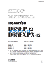 D65E P-12 D65EX PX-12 Shop Manual