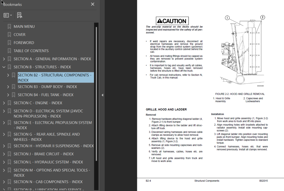 Komatsu 930E-2 (A30156 thru A30180 w Cummins QSK60 Engine) Shop Manual