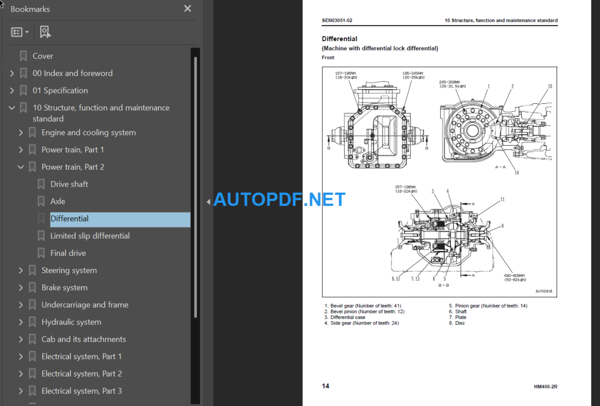 HM400-2R Shop Manual