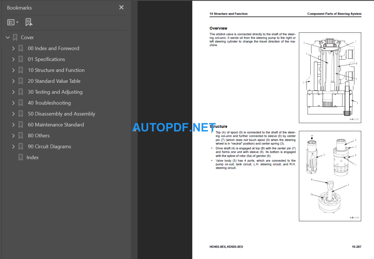 HD465-8E0 HD605-8E0 (35001 and up) Shop Manual