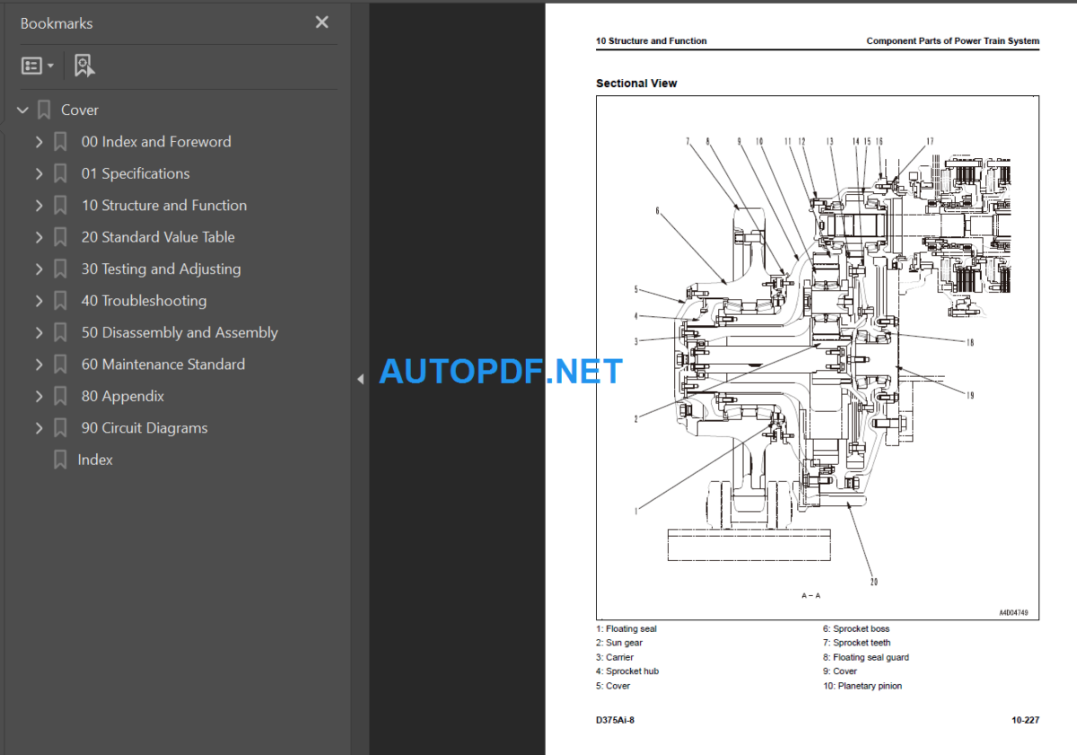 D375Ai-8 Shop Manual (SEN06714-07)