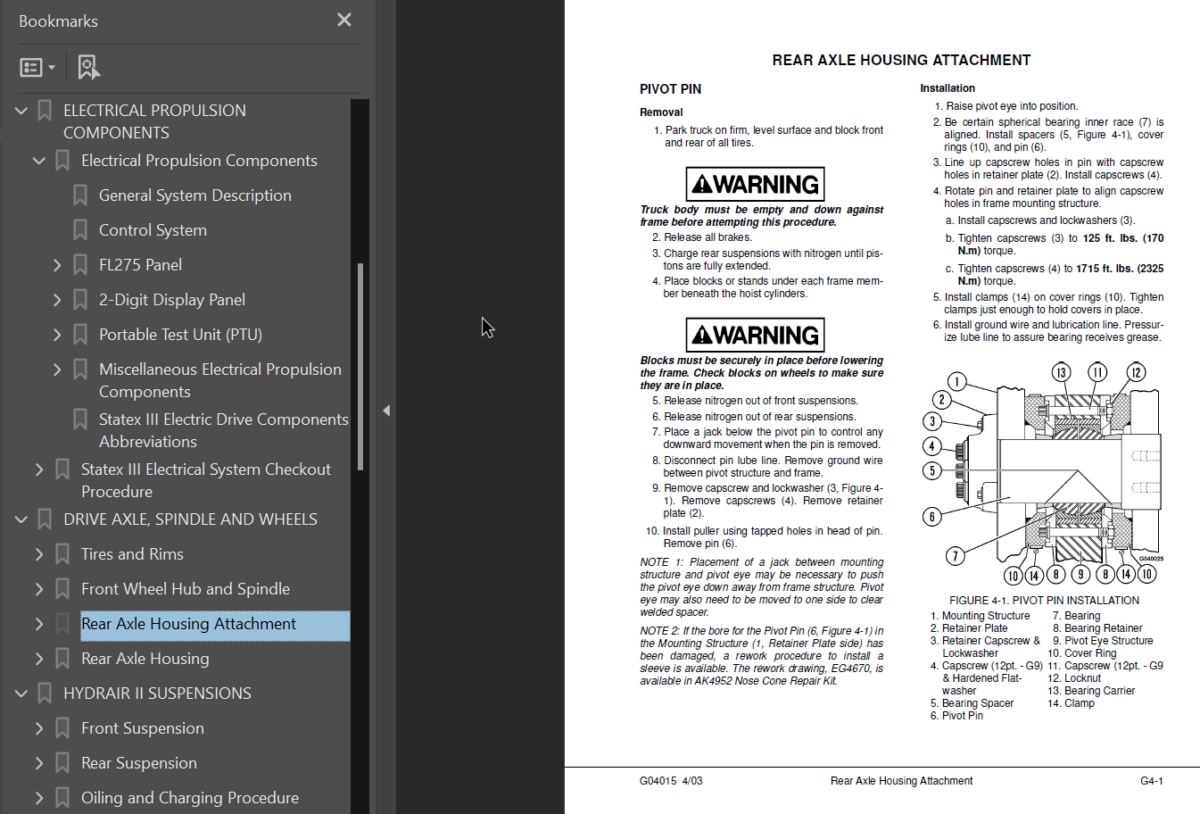 Komatsu 830E (A30708 - A30732) Shop Manual