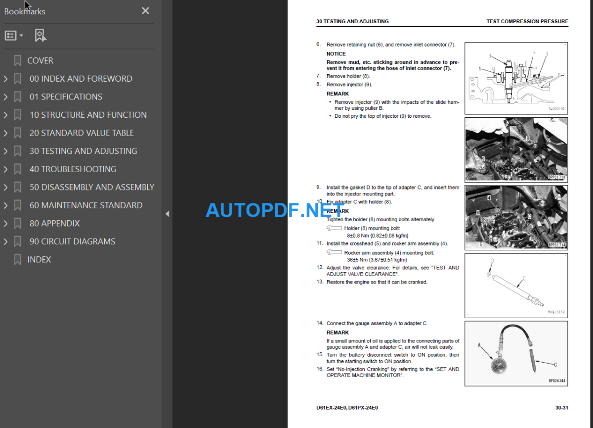 D61EX-24E0  D61PX-24E0 Shop Manual