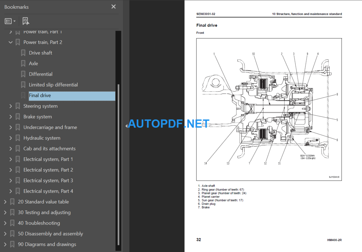 HM400-2R Shop Manual