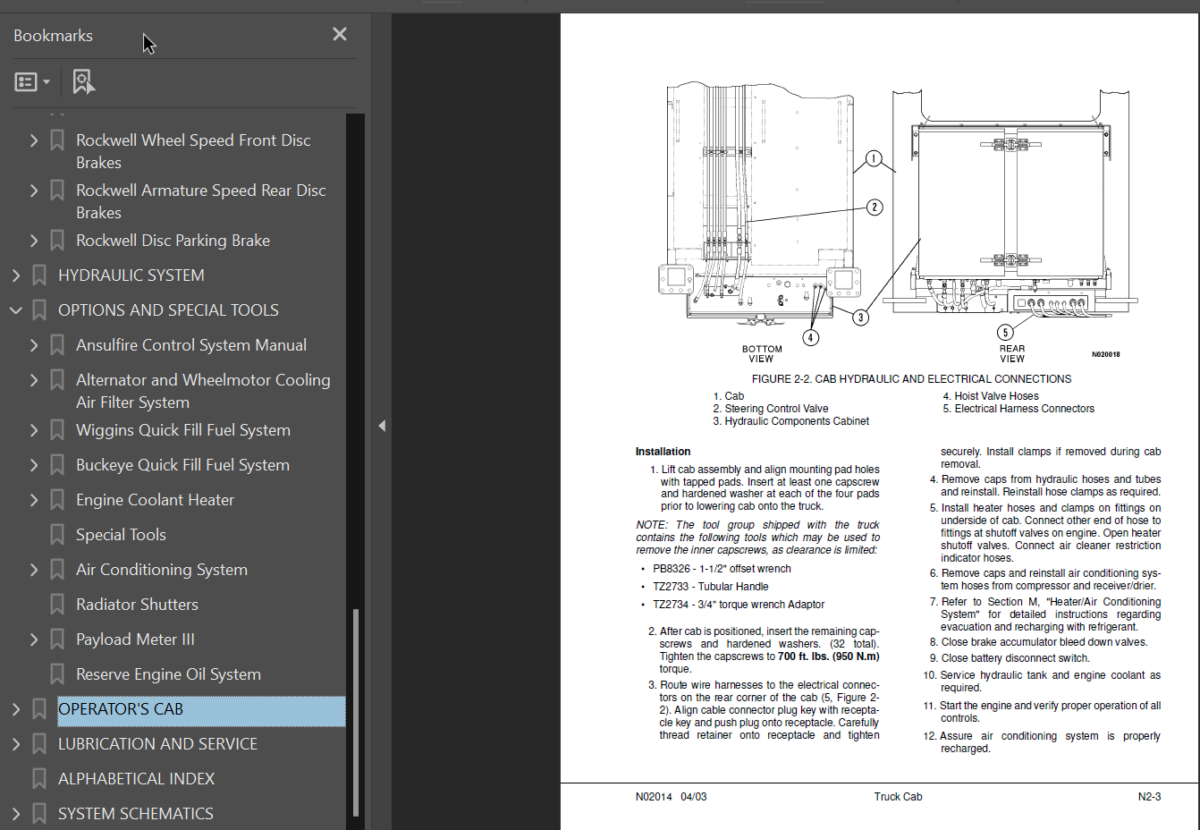 Komatsu 830E (A30708 - A30732) Shop Manual