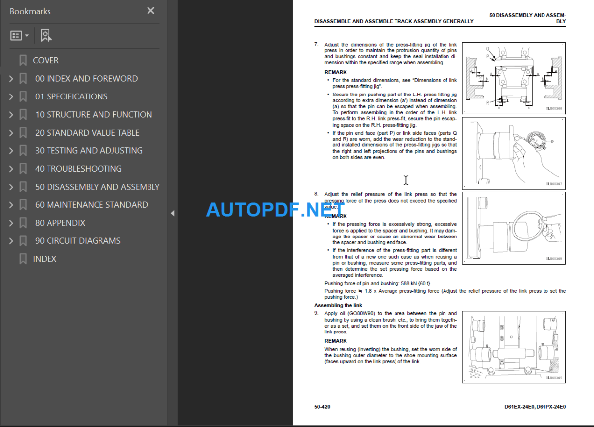 D61EX-24E0  D61PX-24E0 Shop Manual