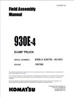 Komatsu 930E-4 (A30750 - A31001) Shop Manual