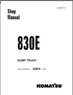 Komatsu 830E (A30816 & UP) Shop Manual