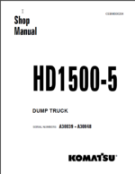 Komatsu HD1500-5 (A30039 - A30048) Shop Manual