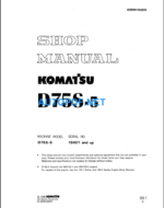 D75S-5 Shop Manual