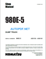 980E-5 A50150-A50161 Shop Manual