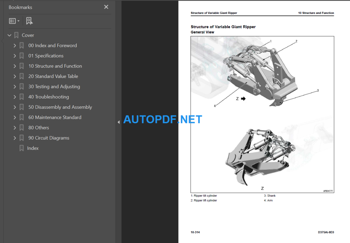 D375Ai-8EO Shop Manual