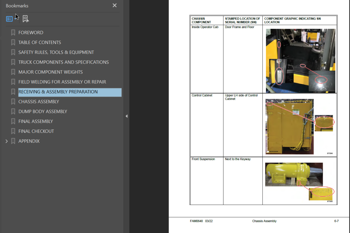 Komatsu 980E-5 Field Assembly Manual (980E-5 A50003 and up)