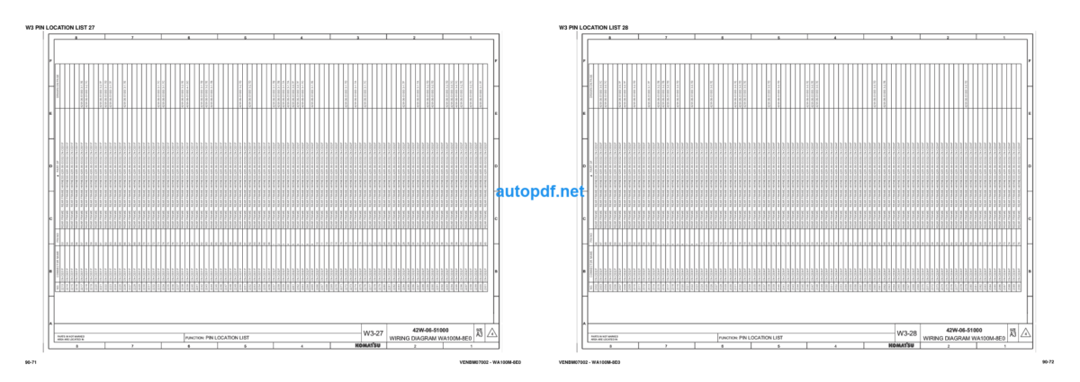 WA100M-8E0 serial H11201 AND UP Shop Manual