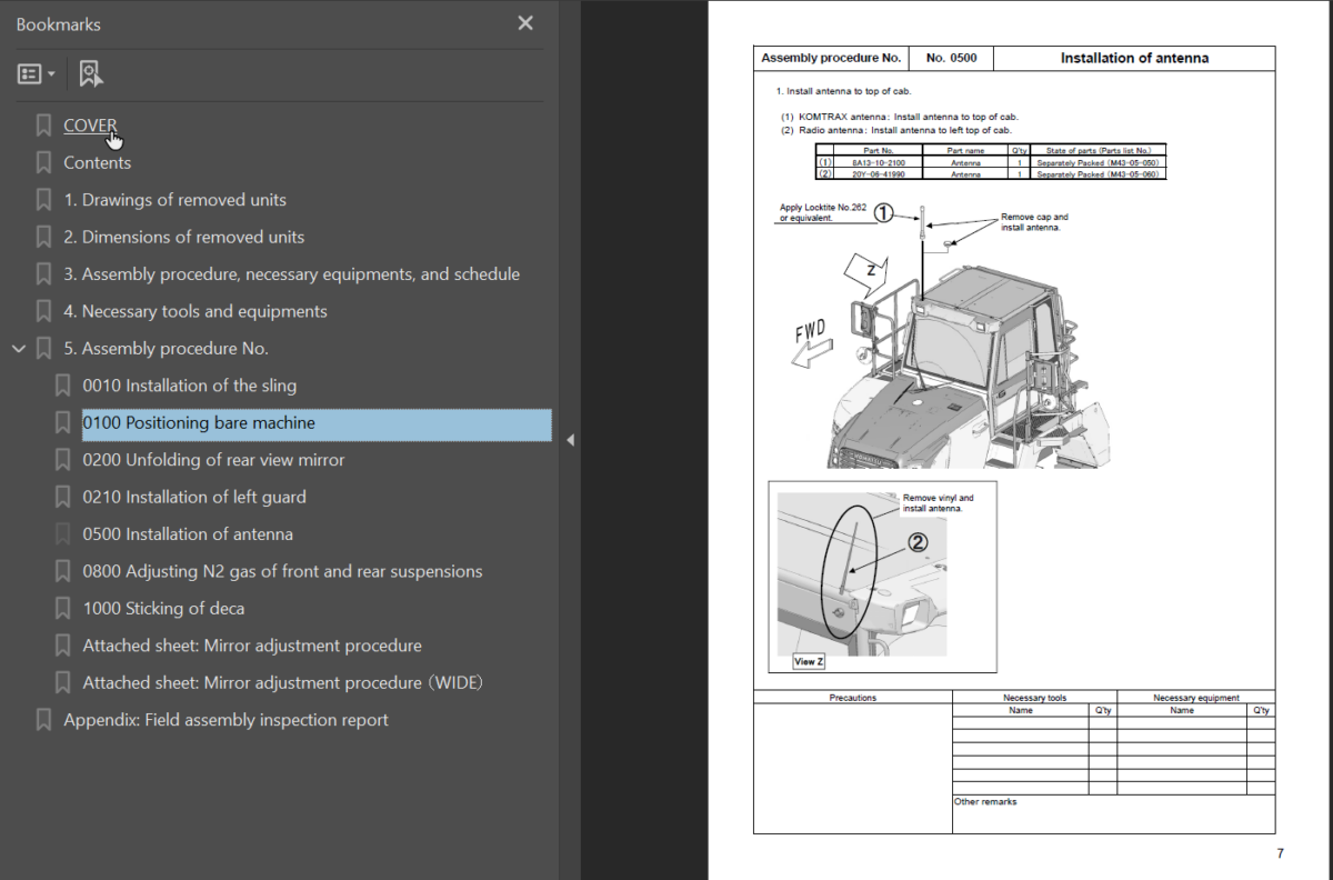 HM400-3EM0 Field Assembly Instruction