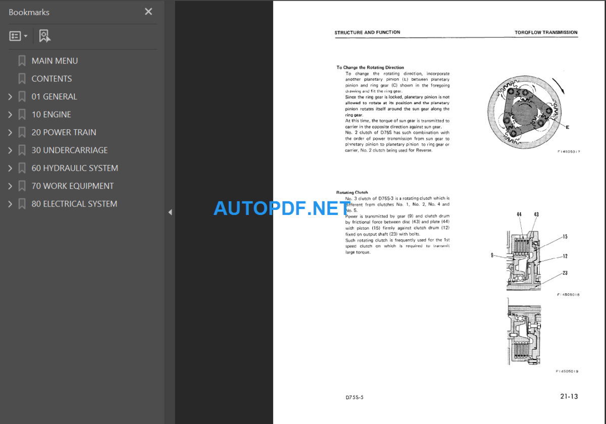 D75S-5 Shop Manual