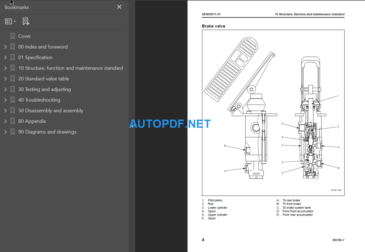 HD785-8 30001 and up Shop Manual