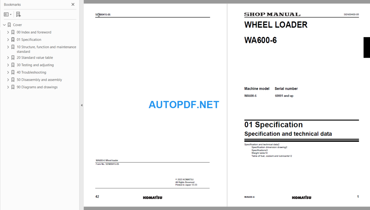 WA600-8 Shop Manual