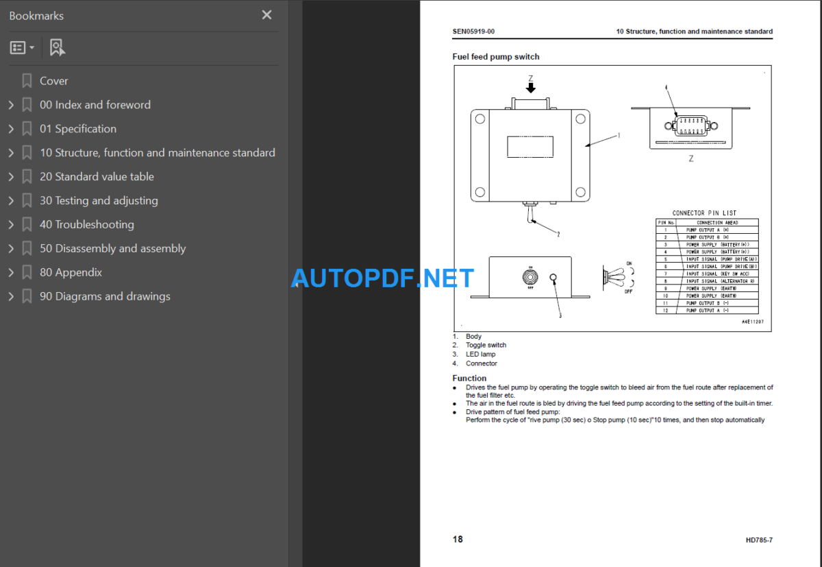 HD785-8 30001 and up Shop Manual