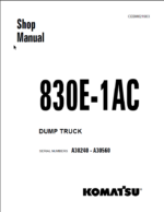 Komatsu 830E-1AC (A30240 - A30560) Shop Manual