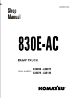 Komatsu 830E-AC (A30036 - A30071 A30079 - A30108) Shop Manual