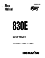 Komatsu 830E (A30625 thru A30649) Shop Manual