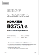 D375A-5 (18020 18040) Shop Manual