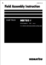 HD785-7 Field Assembly Instruction (8393 and up)