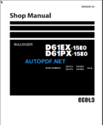 D61EX-15E0  D61PX-15E0 Shop Manual