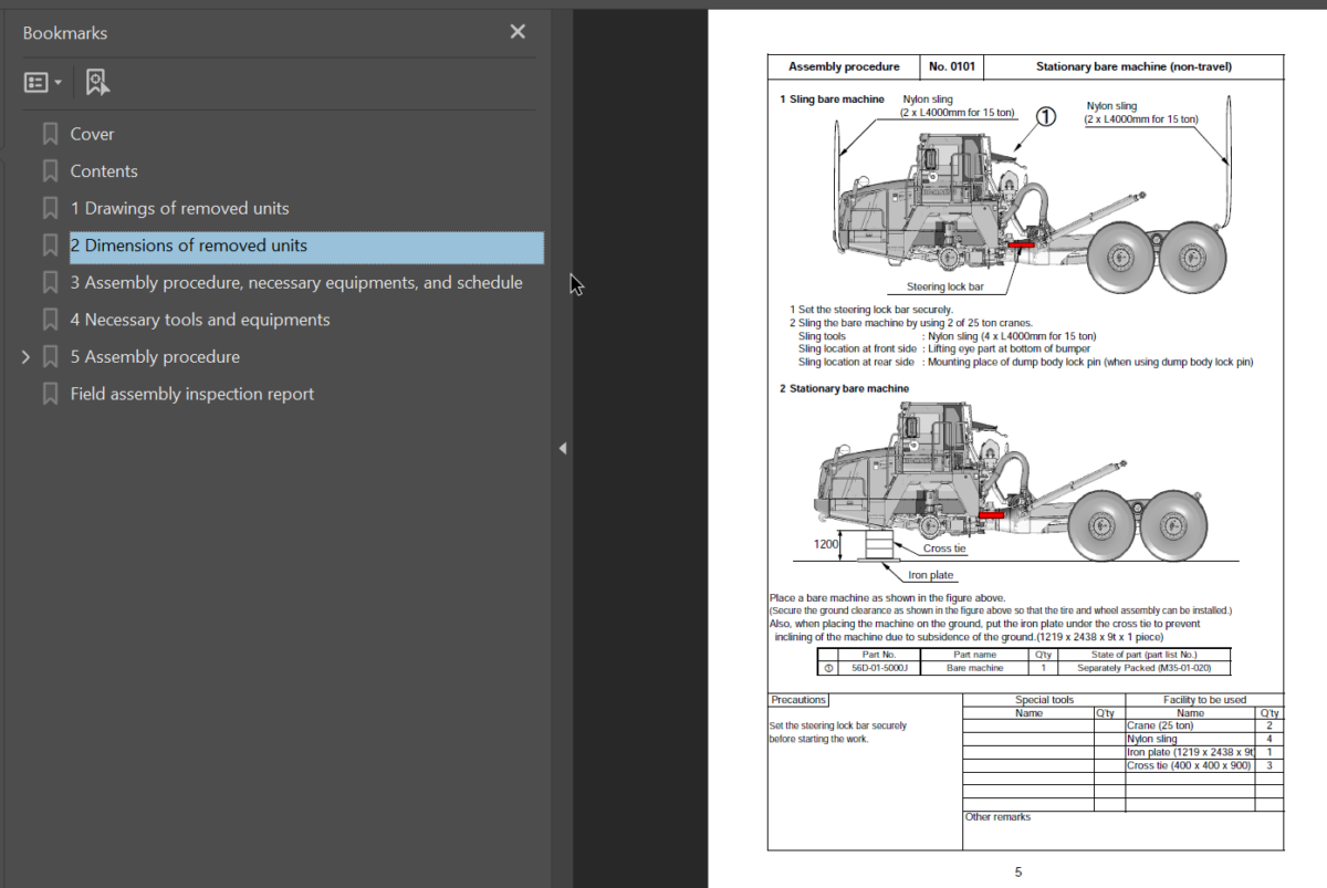 HM300-5E0 Field Assembly Instruction