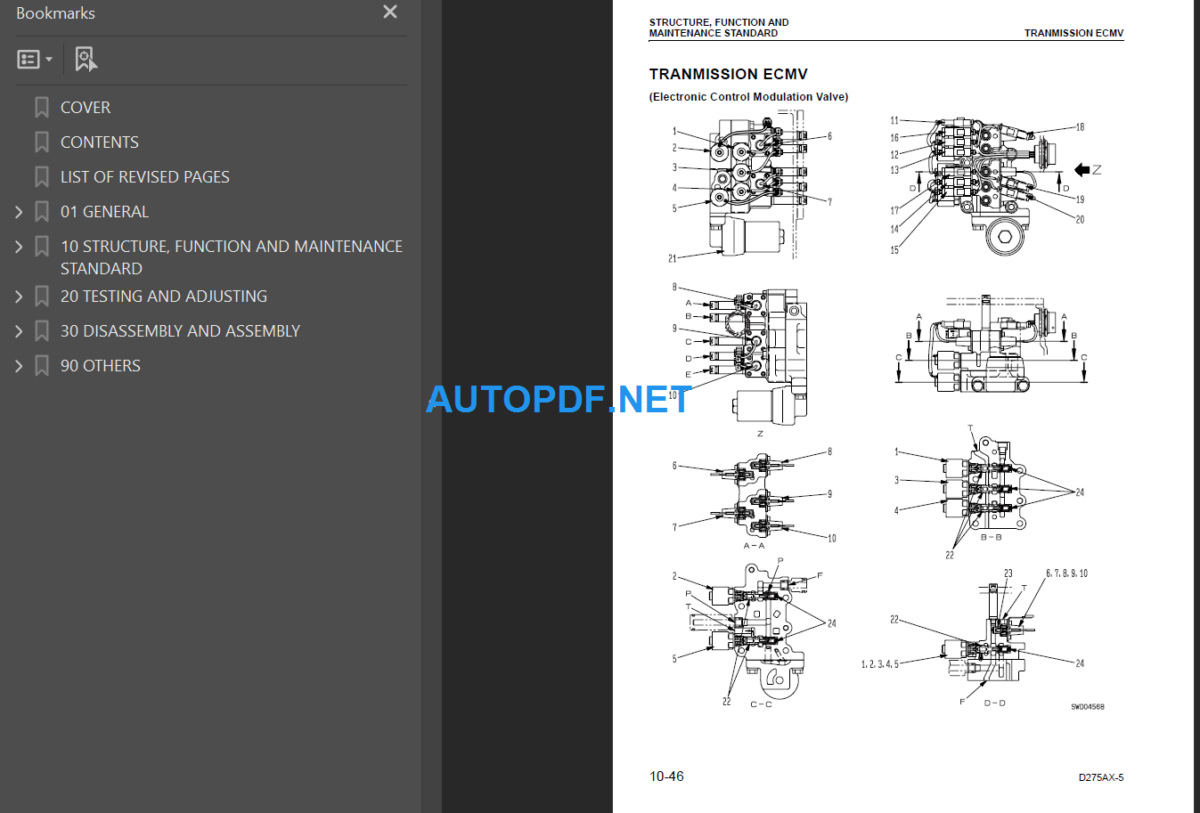 D275AX-5 Shop Manual (20001 and up)