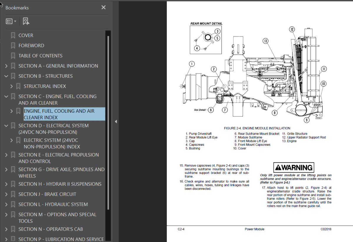 Komatsu 830E (A30650 - A30661 A30663 - A30676) Shop Manual