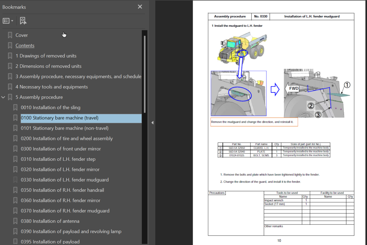 HM300-5E0 Field Assembly Instruction