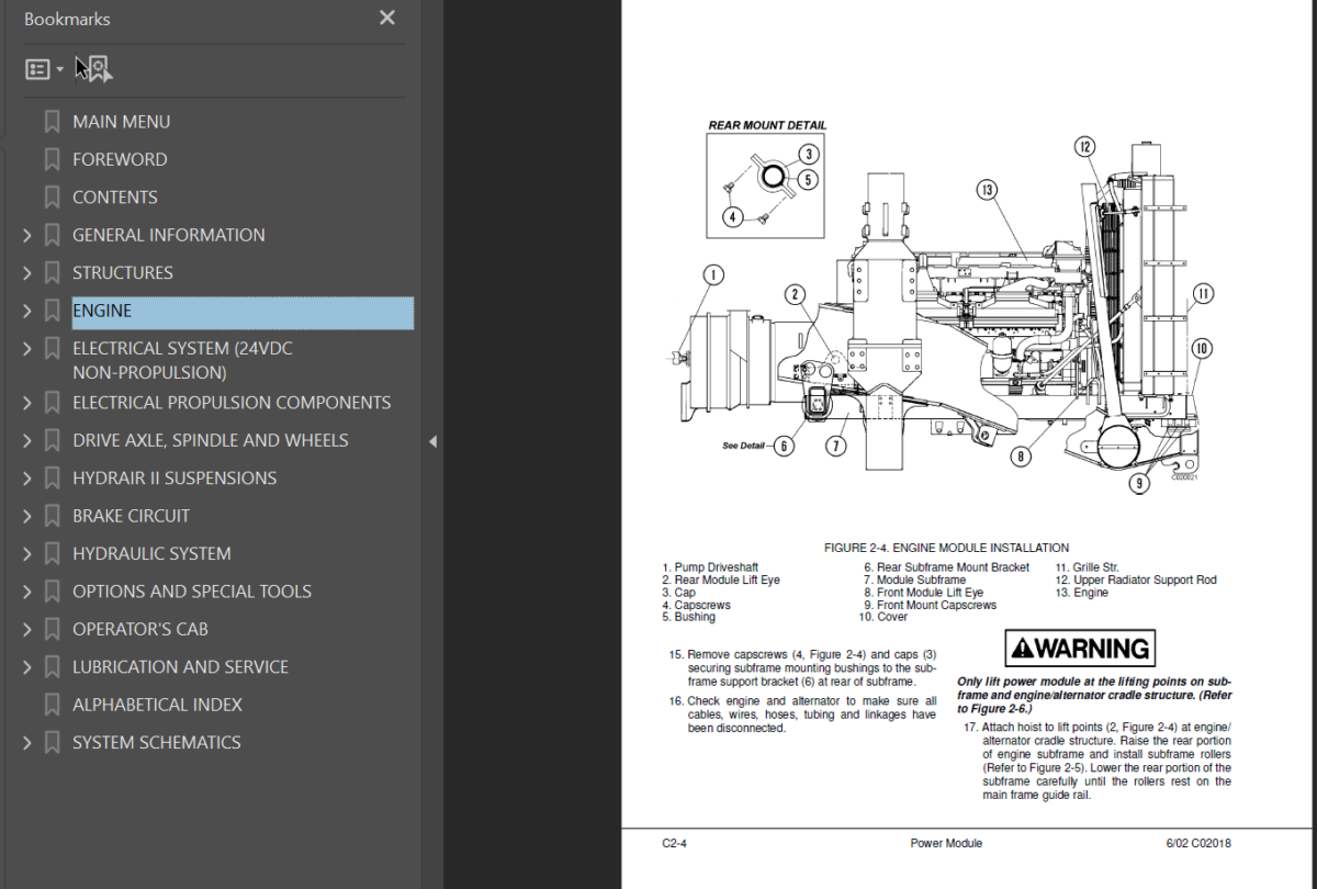 Komatsu 830E (A30662 A30677 thru A30688) Shop Manual