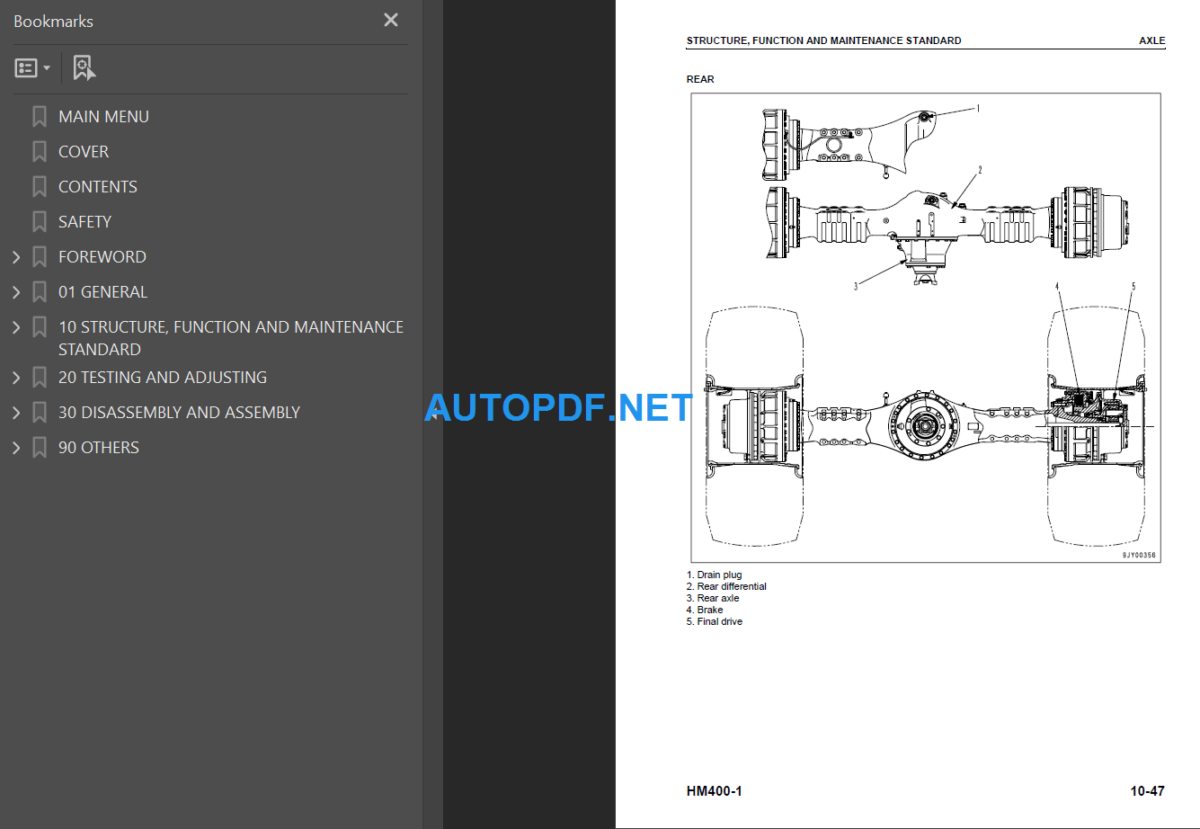 HM400-1 Shop Manual