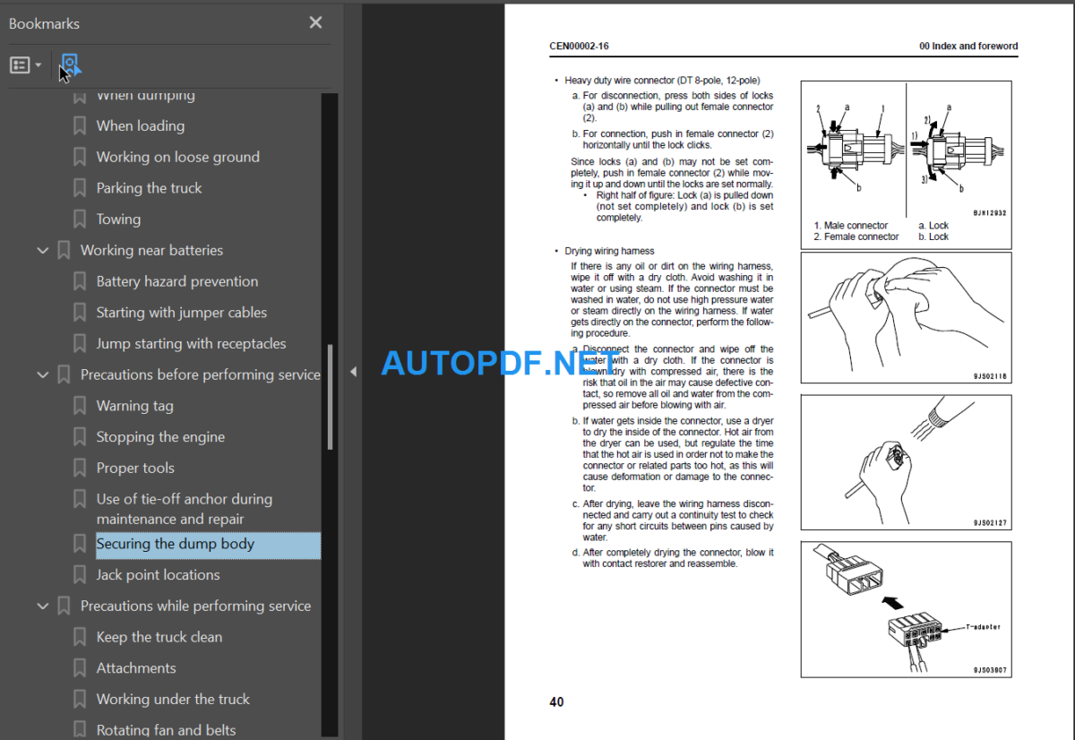 Komatsu 730E-8 (A40018 - A40034 A40041 - A40044 A40065 A40066) Shop Manual