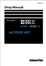 D61EXi-24 D61PXi-24 Shop Manual (B60001 and up)