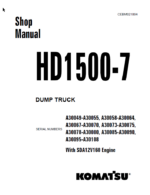 Komatsu HD1500-7 (A30049-A30055 A30058-A30064 A30067-A30070 A30073-A30075 A30078-A30080 A30085-A30090 A30095-A30108) Shop Manual